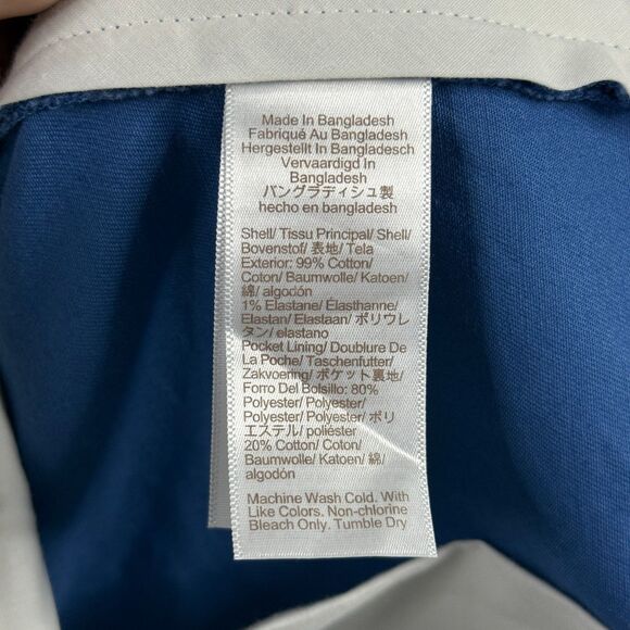 J Crew Shorts Mens 40 Blue Flex 5 Inch Inseam Chino Stretch Preppy Casual NWT - Picture 5 of 14